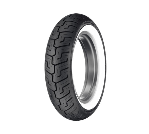 Harley Davidson 55192-10 Dunlop Tire Series - D401 150/80B16 Wide Whitewall - 16 in. Rear TIRE REAR D401 150/80B16 71H W