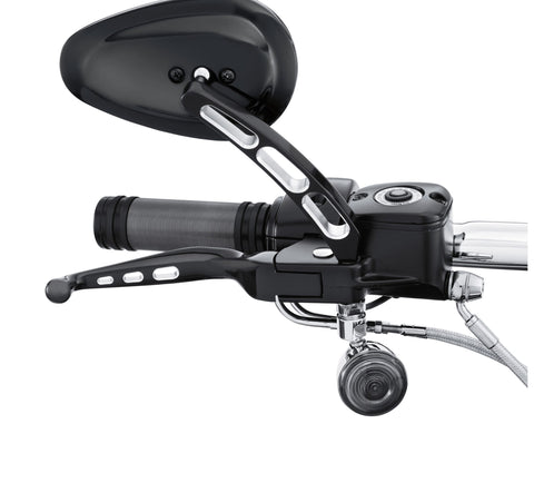Kit de leviers de commande manuels Harley Davidson 55798-10A Edge Cut LEVIERS À MAIN, NOIRS, EDGE CUT