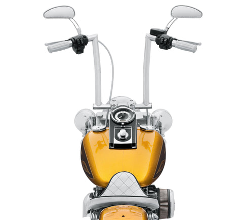 Guidon Fat Chizeled Harley Davidson 55800421 - Chrome KIT-HBAR, CHIZELED, CHROME