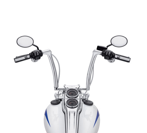 Kit guidon fusionné Harley Davidson 55801015, H-BAR, CRUISER, CHRM