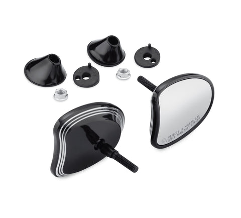 Harley Davidson 56000099A Edge Cut Tapered Fairing Mount Mirrors KIT,MIR,PREMIUM,EDGE-CUT,FLHX