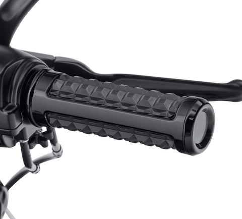 KIT DE POIGNÉES HARLEY DAVIDSON 56100232 DOMINION, POIGNÉE, SANS COLLE, NOIR