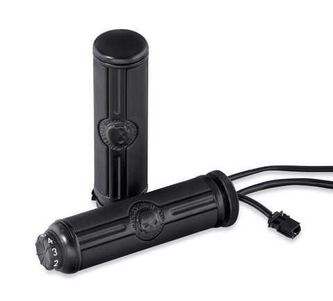 Harley Davidson 56100363 Willie G Skull Heated Hand Grips KIT,THROT/GRIP,HEATED,WGS,CBL,