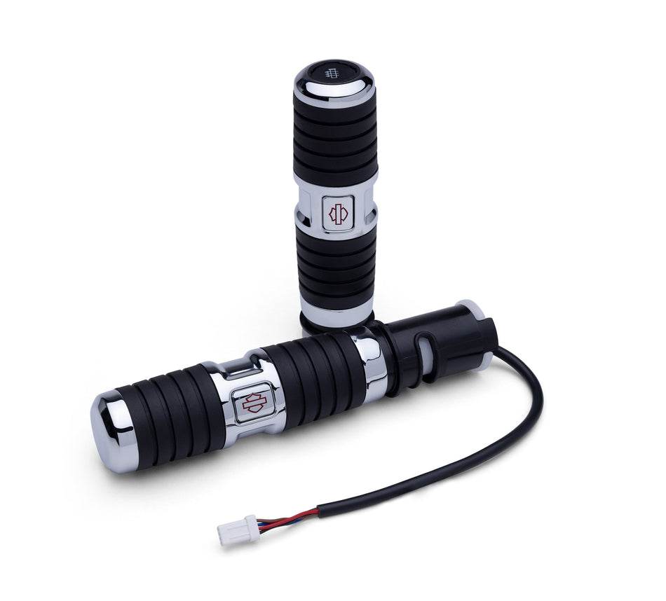 KIT DE POIGNÉES CHAUFFANTES HARLEY DAVIDSON 56100714 KAHUNA, GRIP, HTD, KAHUNA, CHRM