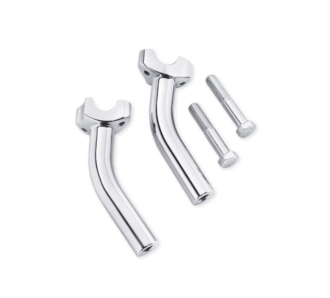 Harley Davidson 56266-09 Curved Handlebar Riser Kit 6 INCH PULLBACK RISERS, 1 INCH