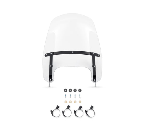 Harley Davidson 57400324 Kit séparateur de vent HD détachables compacts 19 po, WSHLD, 19 pouces, DÉTAILLÉ, BLCKBRKTS