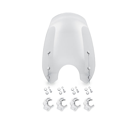 Harley Davidson 57400334 Wind Splitter Quick-Release Super Sport 19 in. Windshield KIT,WSHLD,19 IN,LT SMK,POL,QUICK RELEASE