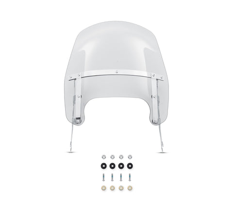 Harley Davidson 57400367 Pare-brise compact détachable de 15 po, pare-brise, pare-brise, pare-brise fumé de 15 po, détachable, poli