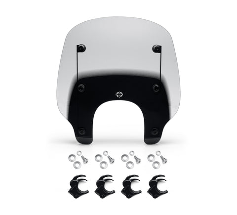 KIT COMPACT À DÉGAGEMENT RAPIDE Harley Davidson 57400492, WSHLD, COURT, LT FUMÉE/NOIR