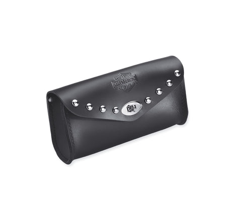 Harley Davidson 58298-87 Bar & Shield Leather Windshield Bag WINDSHIELD BAG-FLSTC