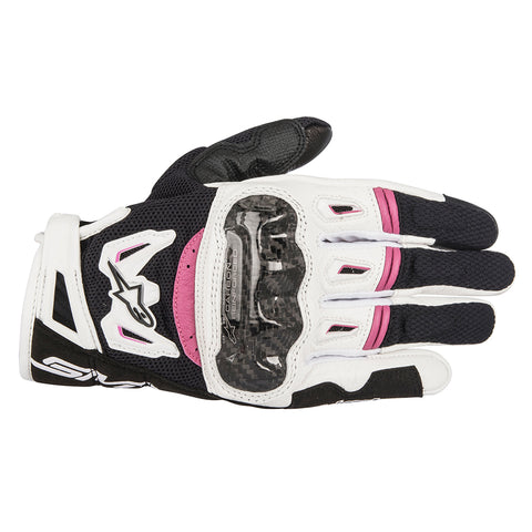 Alpinestars Stella SMX 2 v2 Air Carbon Gloves Black White & Fuchsia 35177171239