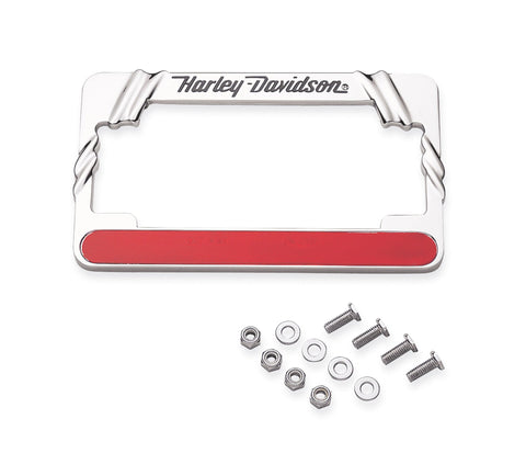 KIT DE CADRE DE PLAQUE D'IMMATRICULATION POUR Script Harley Davidson 59141-98, PLAQUE D'IMMATRICULATION