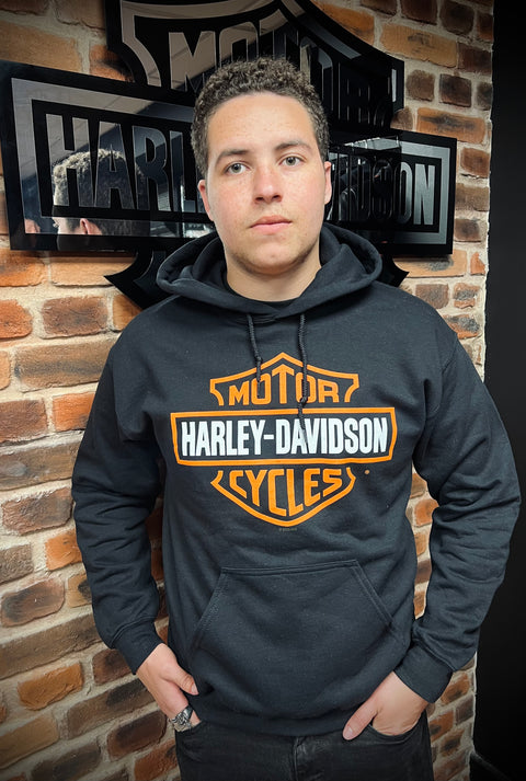 Sweat à capuche authentique de concessionnaire Harley-Davidson® de Leeds « B&amp;S Pullover » 40291568