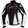 Alpinestars Stella T-Jaws v3 Waterproof Jacket Black White & Fuchsia 32110201239