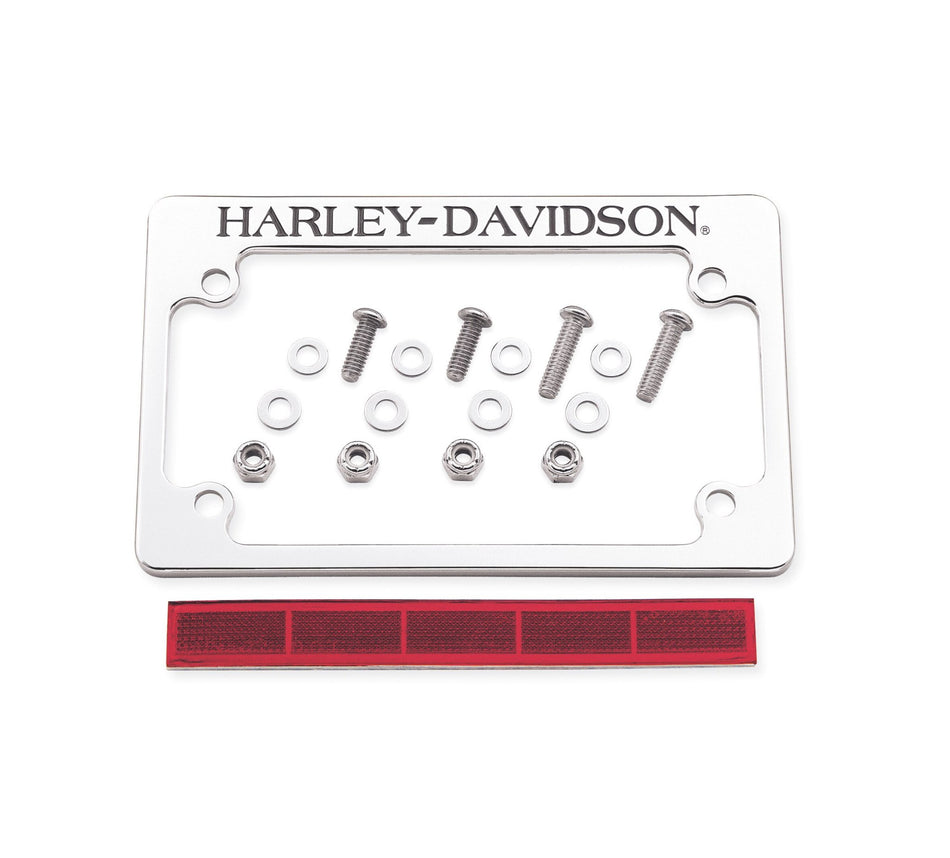 KIT DE CADRE DE PLAQUE D'IMMATRICULATION HD 60051-01 Harley Davidson, CADRE DE PLAQUE D'IMMATRICULATION, 4X7
