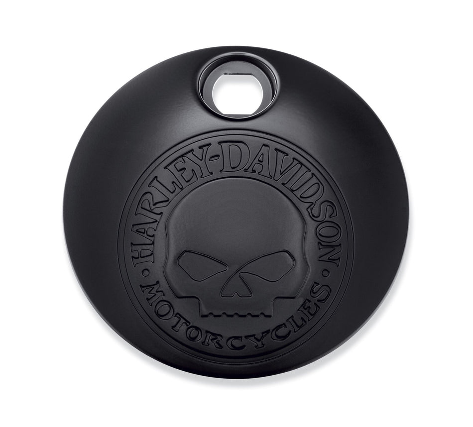 KIT DE PORTE DE CONSOLE DE RÉSERVOIR DE CARBURANT WILLIE G SKULL Harley Davidson 61300794, PORTE DE RÉSERVOIR DE CARBURANT, WILLIE G SKULL, NOIR