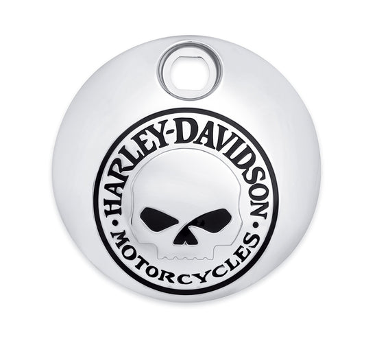 Harley Davidson 61308-09A Willie G Skull Kit de porte de console de réservoir de carburant - Porte, F Réservoir, Console, Avec Tête de Mort