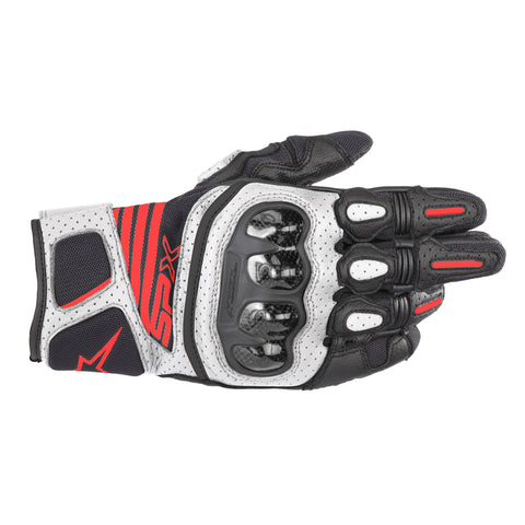 Gants Alpinestars Carbon v2 Noir Blanc &amp; Rouge 35673191231