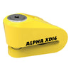 Bloque-disque Oxford Alpha XD14 (axe 14 mm) Jaune - LK276