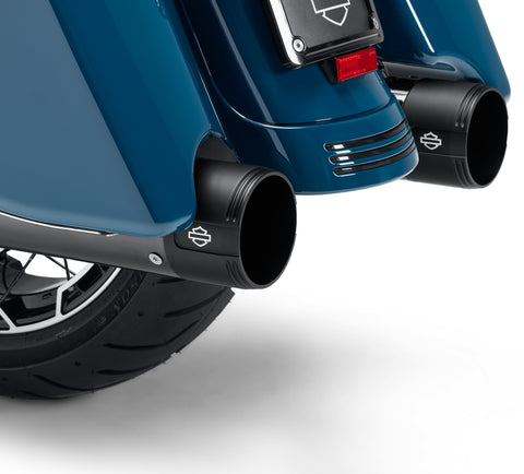 Harley Davidson 65100220 Empire 4.5 in. End Caps KIT,MUF ENDCAP/OUT FNSHR,BLACK