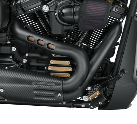 Kit de protection d'échappement noir satiné Harley Davidson 65400472 KIT, EXH SHDL, NOIR