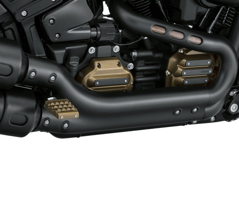 Harley Davidson 65400481 Kit de bouclier de collecteur noir satiné, échappement SHDL, NOIR