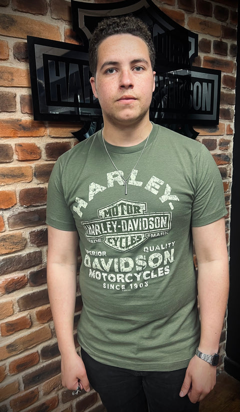 T-shirt authentique du concessionnaire Harley-Davidson® de Leeds « Raging » 40291587