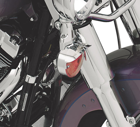 Harley Davidson 67738-91T Eagle Wing Flat Lens Turn Signal Visor VISOR,T/S GOLD PR