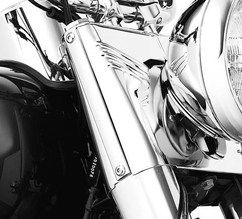 Harley Davidson 67891-99 Chrome Fork Cover Accent Strip Kit KIT-MOULDING,COVER,TRPL CLMP,F