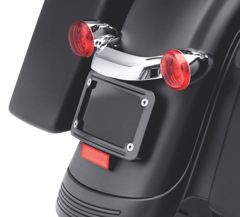 Harley Davidson 67900058 Curved License Plate Frame KIT-BRACKET,LIC'SE PLT,CRV,BLK