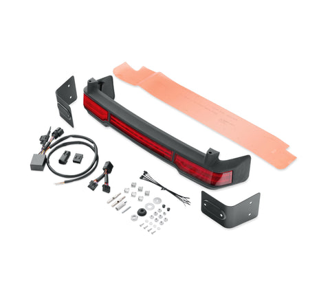 Harley Davidson 67932-11 Kit de feux de stop/clignotants/arrière à LED King Tour-Pak, enveloppants, T-PAK, ROUGE