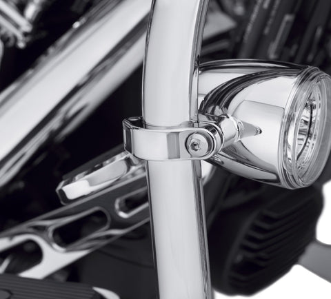 Harley Davidson 68000171 LED Fog Lamp Engine Guard Clamp Kit - Chrome KIT-MNTG,FOG LT,TOURING W/O LW