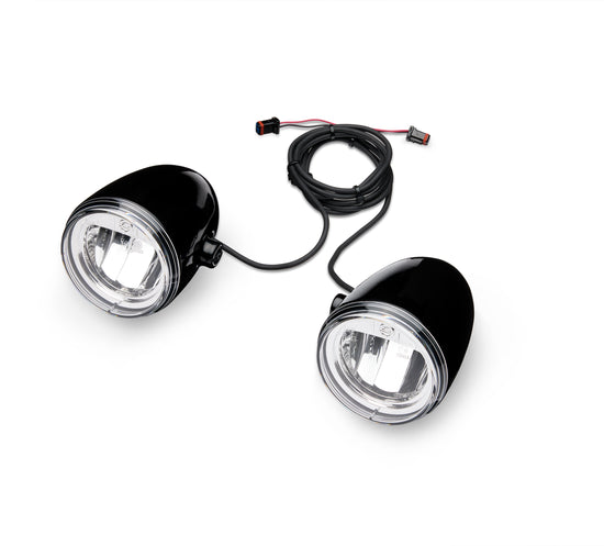Harley-Davidson 68000387 Daymaker Reflector LED Fog Lamps ‚ Gloss Black Housing