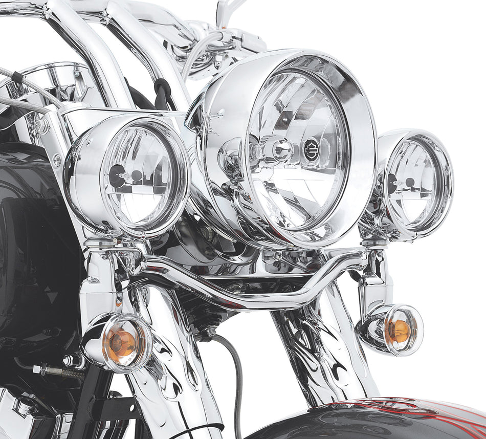 Harley Davidson 68348-05 Clear Lens with Vertical Reflector Optics Auxiliary Lamp Bulb Kit AUX LAMP, CLR LENS W/VERTICAL