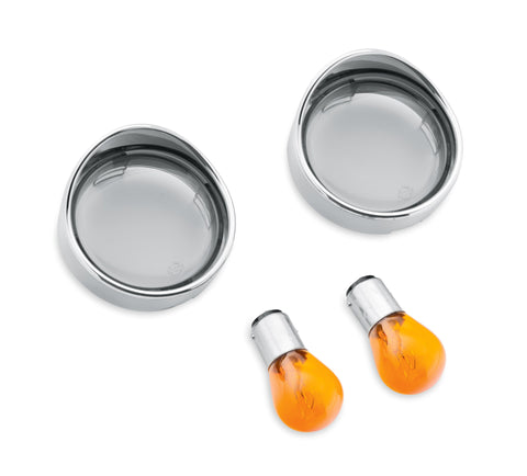 Harley Davidson 69759-05 Rear Turn Signal Visor Kit BULLET T/S LENS W/ VISOR, REAR