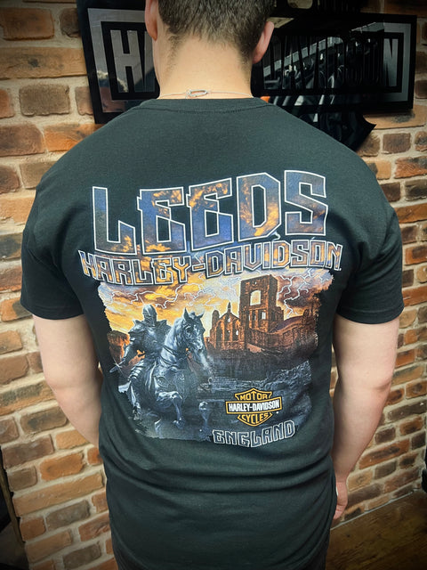 T-shirt authentique du concessionnaire Harley-Davidson® de Leeds « Chrome Life » 40291611