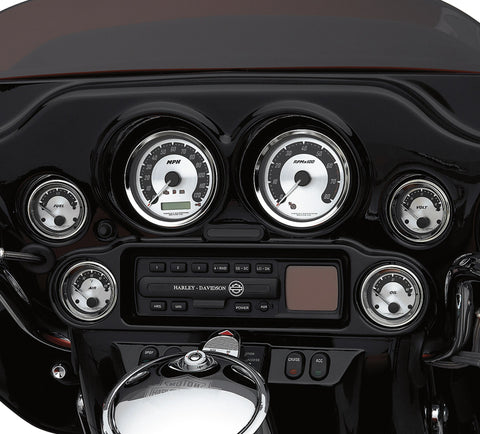 Harley Davidson 74554-04 Jauge de température d'air - Cadran en aluminium filé INSTR, CLUSTER/SPEEDO, X