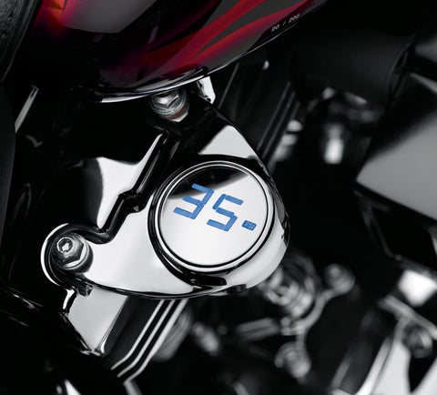 Harley Davidson 75138-09 Chrome Digital Oil Pressure Gauge KIT-GAUGE,OIL PRESSURE,DIGITAL