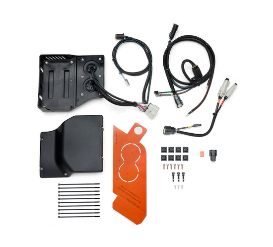 Kit d'installation d'amplificateur secondaire Harley Davidson 76001302 Rockford Fosgate, INFOT, AMPLIFICATEUR, RH S-BAG, SECONDAIRE