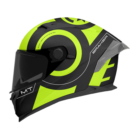 MT BRAKER SV INOX A3 MATT BLACK/FLURO YELLOW - M1346A55033