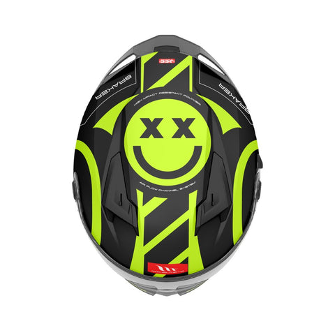 MT BRAKER SV INOX A3 MATT BLACK/FLURO YELLOW - M1346A55033