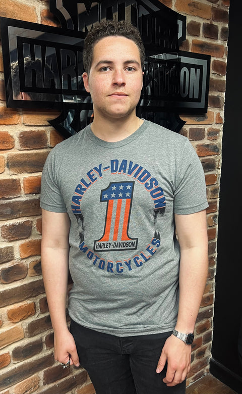 T-shirt authentique de concessionnaire Harley-Davidson® de Leeds « One Streak » 40291601