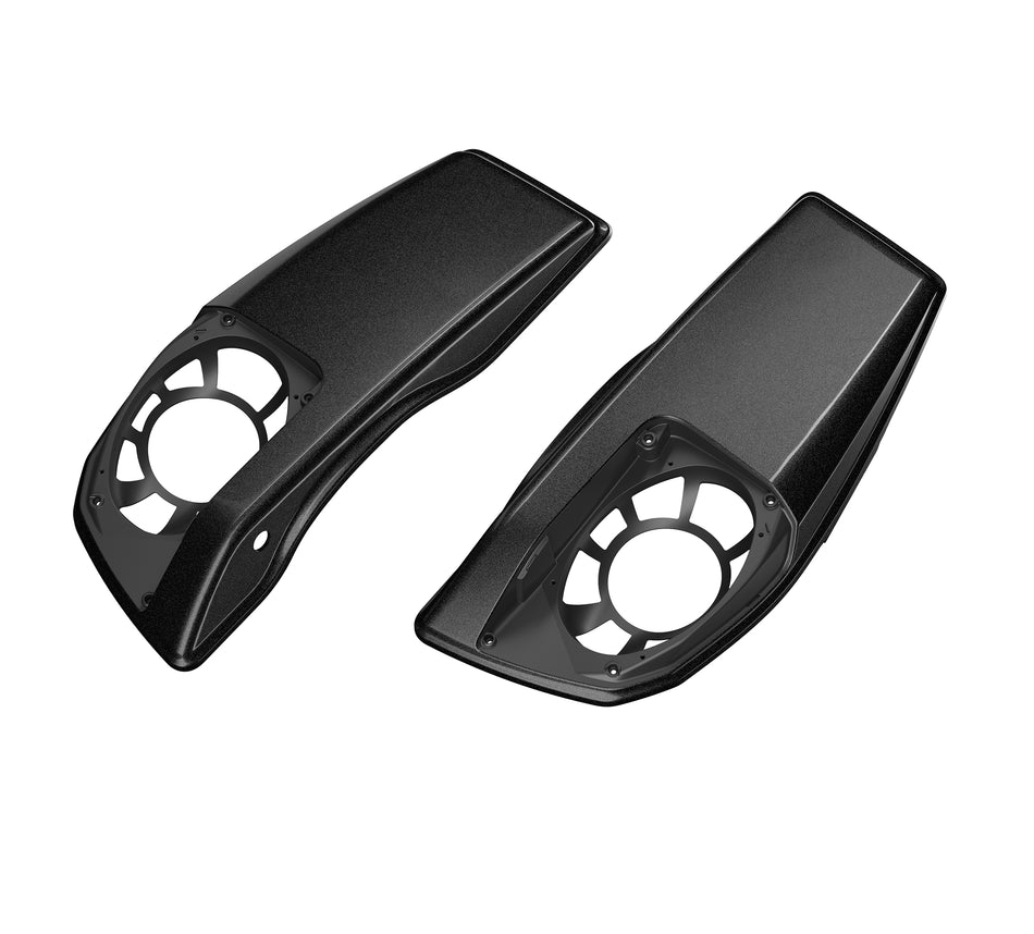 Harley-Davidson 90202793EWR colour Matched Saddlebag Speaker Lids Raven Metallic Left & Right