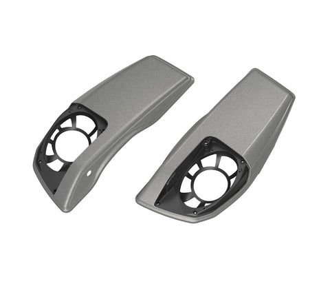 Harley-Davidson 90202793EZH Color Matched Saddlebag Speaker Lids - Mercury Silver