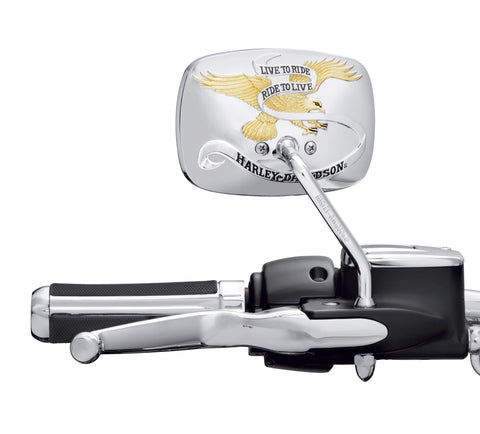 Harley-Davidson 91864-90T Live To Ride One-Piece Short Stem Mirror Right Side 91864-90T