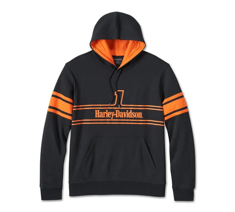Sweat à capuche de course n°1 pour homme Harley-Davidson® authentique - Black Beauty 96018-24VM