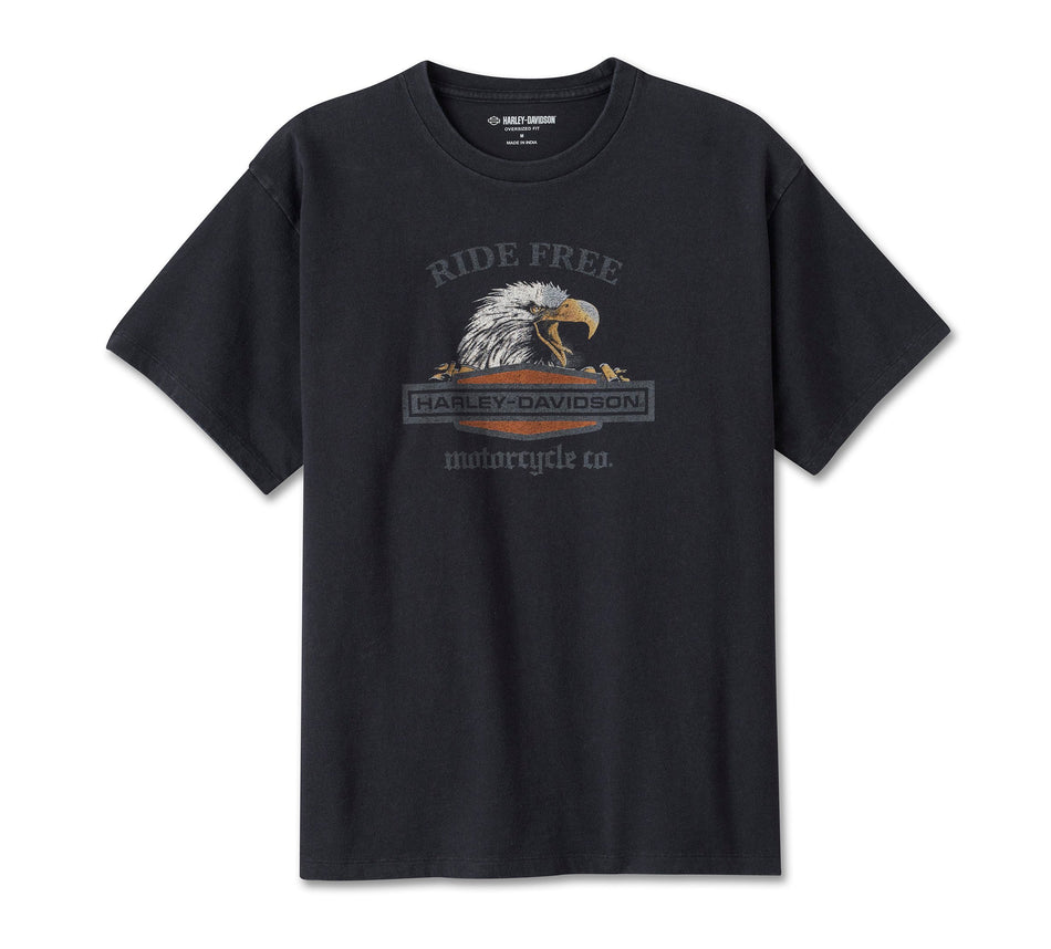 T-shirt oversize Harley-Davidson® authentique pour femme « Ride Free Eagle » 96072-25VW