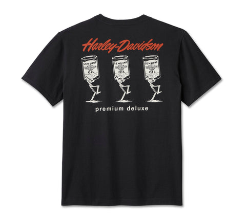 T-shirt Harley-Davidson® authentique pour homme, motif bidon d'huile HD, référence 96125-25VM