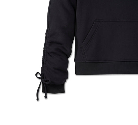 Sweat à capuche raglan Harley-Davidson® Wild Cat Bar &amp; Shield pour femme - Noir Harley 96223-25VW