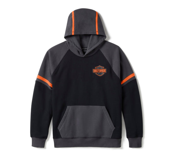 Genuine Harley-Davidson®  Men's Iron Pride Colorblock Pullover Hoodie 96363-25VM